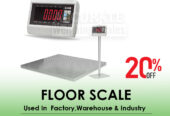 Operating floor weighing scale with ip69 rated load cell