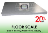 low profile mild steel floor weighing scale