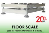 Special floor weighing scale with single loading ramp