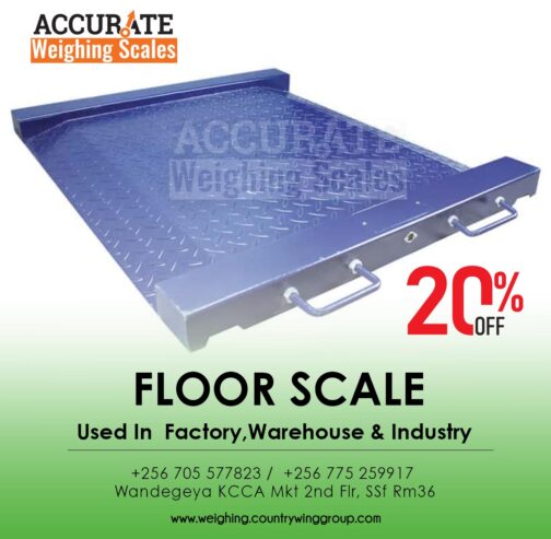 Accurate floor scale with U-shapped mild steel