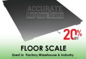 floor weighing scale with impact protection for heavy duty