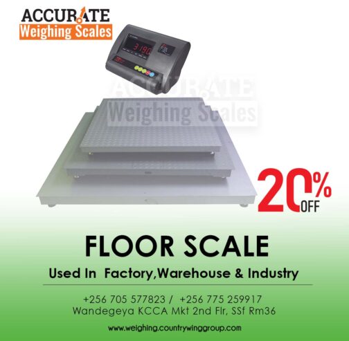 Automatic integrated digital floor weighing scale