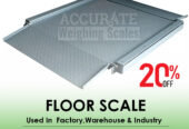 Floor scale well set with large backlight