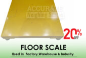 Durable floor scale of compact size and energy-efficient