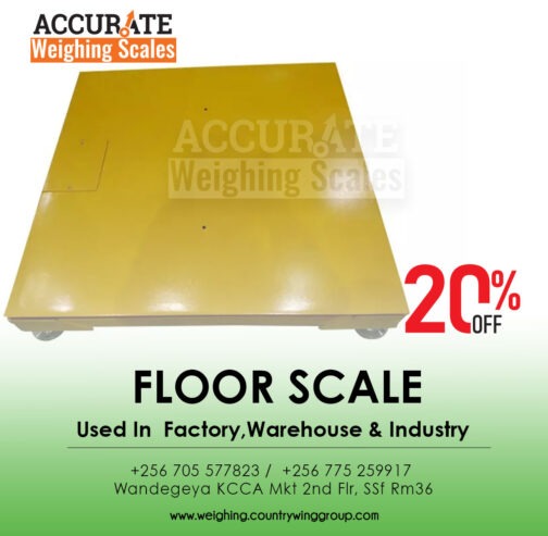 Durable floor scale of compact size and energy-efficient