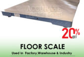 Simple floor weighing scale for distinct weightings