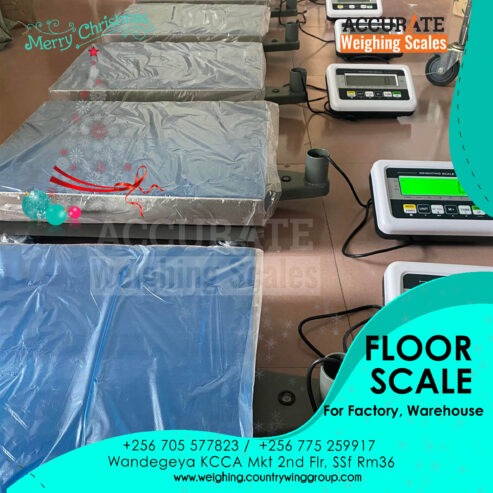 low cost robust verifiable floor weighing scale