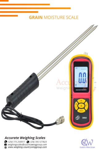 Digital grain moisture meters with double measuring probe