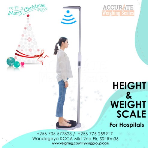 Verified height and weight digital scale for hospitals