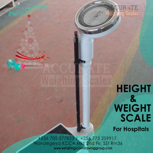 Hospital mechanical height and weight scale in Uganda