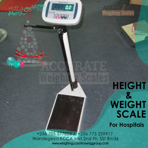 Digital height and weight scale with optional Bluetooth