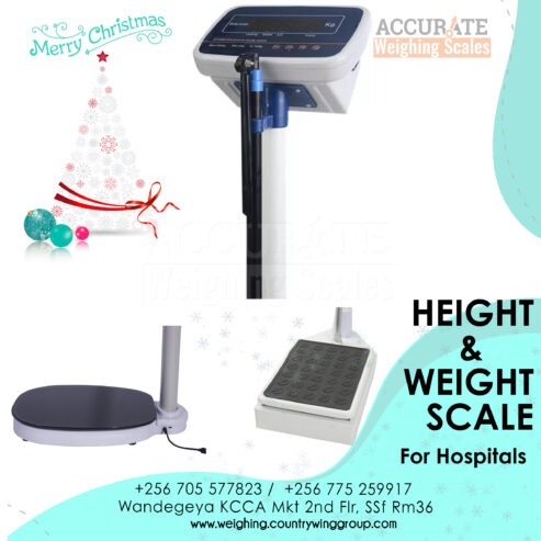 Digital height and weight scale with optional Bluetooth