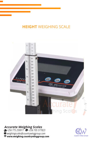 Operating weight and height measurement