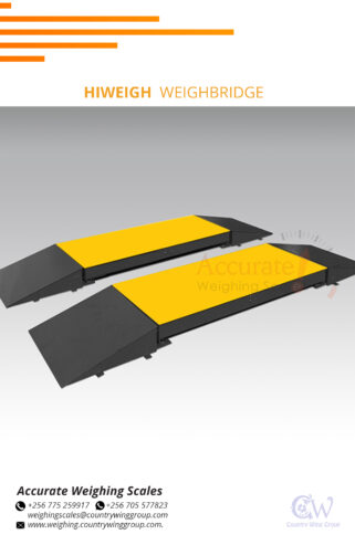 Portable weighbridge with LED backlight to display weighing