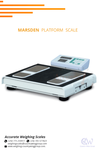 Platform scales of various options of standards sizes