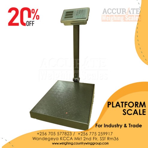 Warehouse industrial platform weighing scales in Uganda