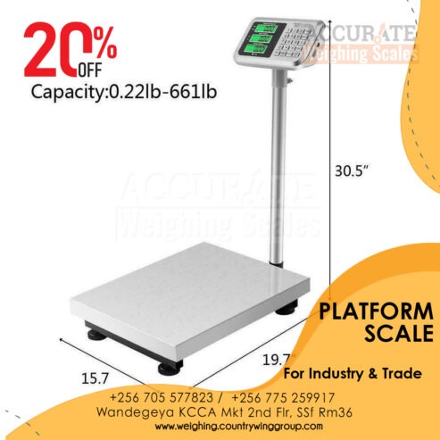 Approved waterproof platform weighing scales in Kampala