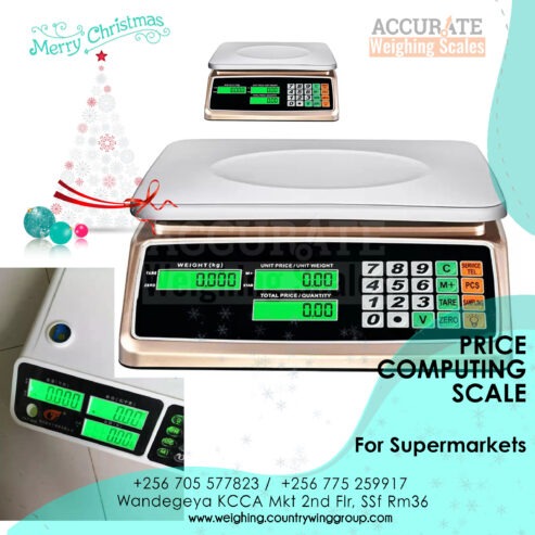 Price computing scale with LCD display with backlit