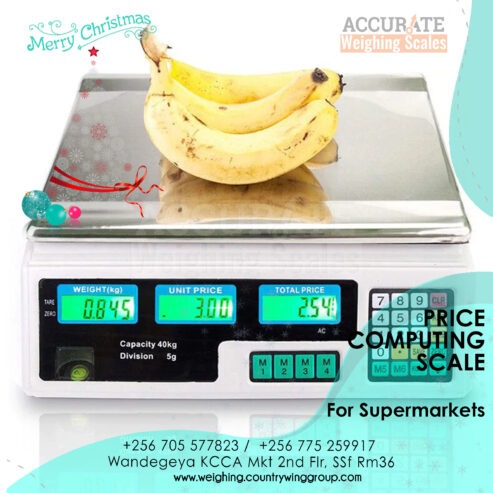 price computing scale with rechargeable 6V battery