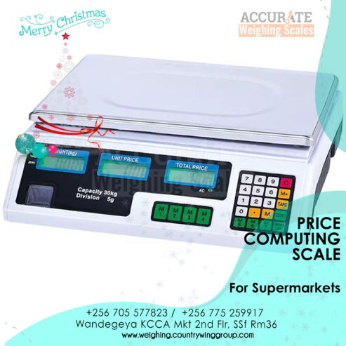 price computing scale with money change function at supplier