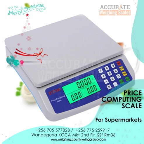 Accurate price computing table top scale with fruit pan