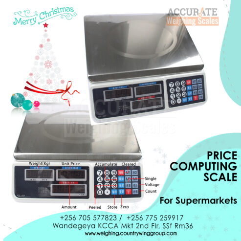 Price computing scale with money change function