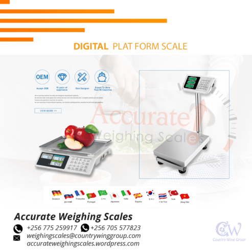 Distributor shop of platform weighing scales Wandegeya