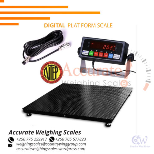 Flat compact designed platform scales with perfect sizes