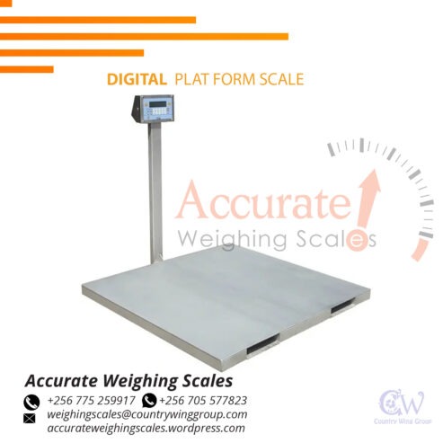 Universal low-profile floor platform weighing scales