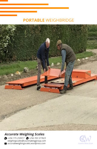 Electronic weighbridge scales for containers truck load