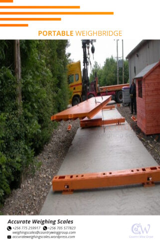 Strong H-beam structure weighbridges for easy loading