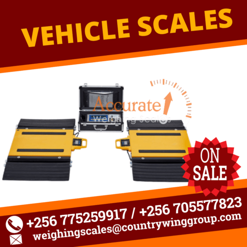 Weighbridge scale with CCTV cameras to monitor weighing