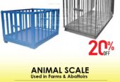 double deck design heavy duty structure animal scales