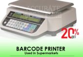 Barcode printer scale with date/time setup prices in Jinja