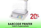 Portable barcode printing scale used in mini supermarket