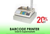 Supermarket printer scale with editable barcode formats