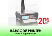 Barcode printer table top scale with automatic printing