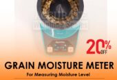 Digital moisture tester for over 25 grain species