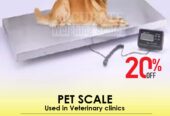 Veterinary weighing scale of 900*550mm dimensions for dogs