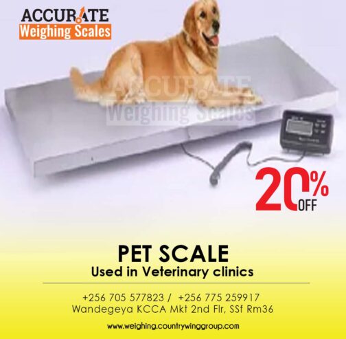 Veterinary weighing scale of 900*550mm dimensions for dogs