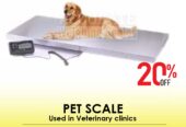 Veterinary weighing scale of 900*550mm dimensions for dogs