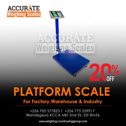 Light duty platform weighing scales with Two set points