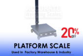 Licensed light-duty platform weighing scale for trade