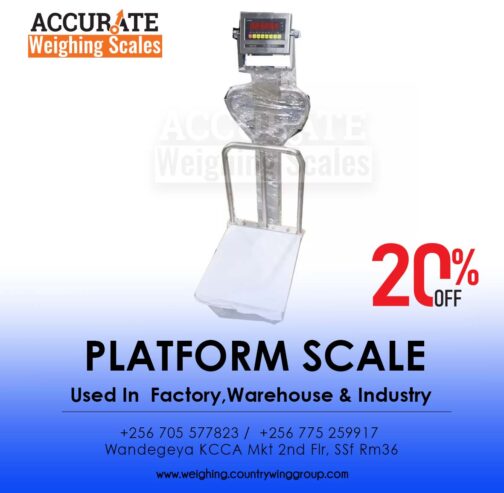 Digital platform weighing scales with easy integration