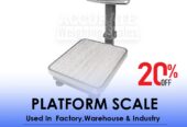 Calibration certificate light duty Platform weighing scale