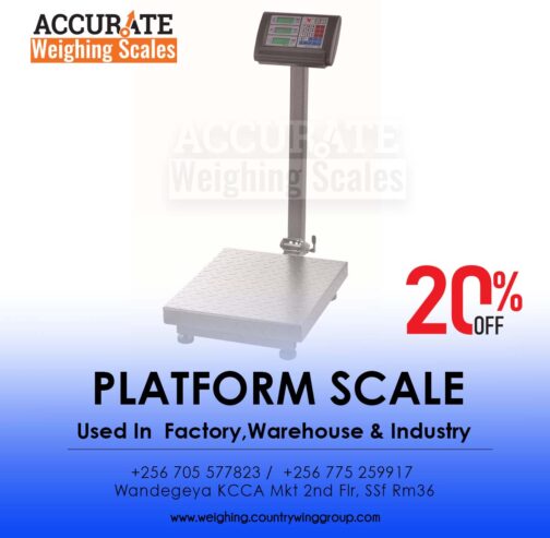 Various capacities of light duty platform weighing scales