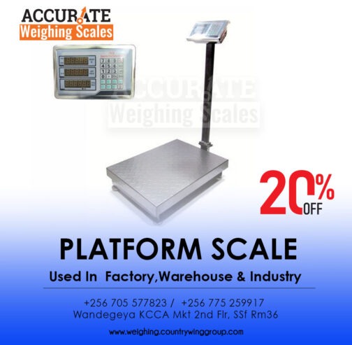 Distributors of digital light duty platform weighing scales