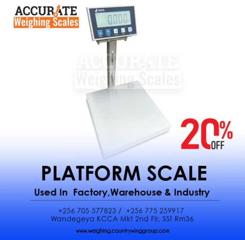 Platform light duty scale with LCD displays at suppliers