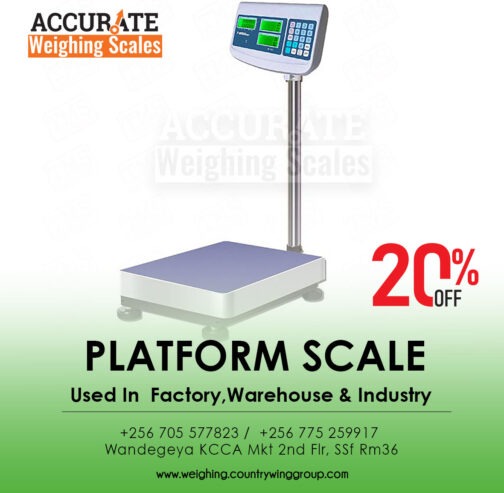 Verification certificate for light duty platform scale shop