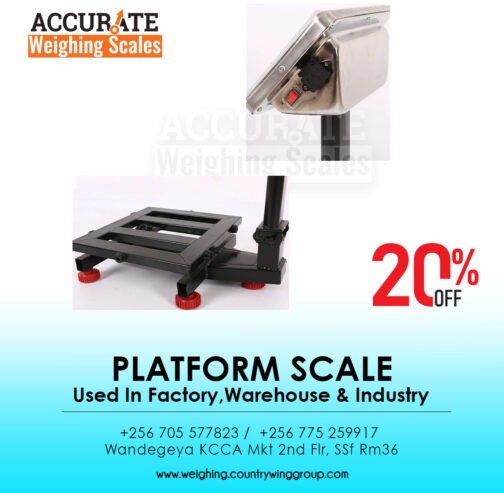 Improved waterproof light duty platform weighing scales